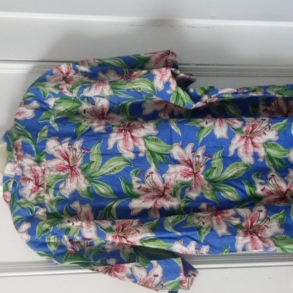 Polo by Ralph Lauren Blue and Green Floral Shirt Sz.2x - Picture 6 of 8